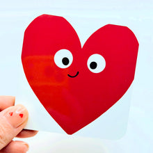 Load image into Gallery viewer, Red Smiley Heart Coaster