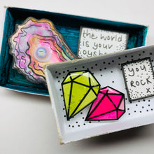 Load image into Gallery viewer, The World Is Your Oyster - Matchbox Message