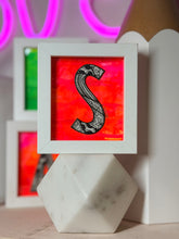 Load image into Gallery viewer, Neon Initial Original Artwork Miniatures