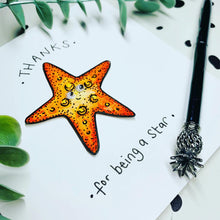 Load image into Gallery viewer, Thanks for being a Star - Handmade Card