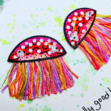 Load image into Gallery viewer, Have a Jelly Good Birthday - Orange Jellyfish - Original Artwork card