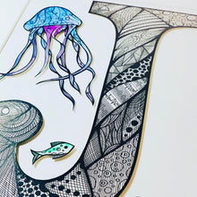 Load image into Gallery viewer, Bespoke Initial Artwork 30 x 40cms