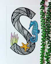 Load image into Gallery viewer, Bespoke Initial Artwork 30 x 40cms