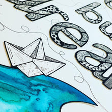 Load image into Gallery viewer, Bespoke Phrase Artwork 30 x 40cms