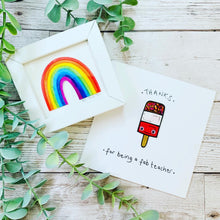 Load image into Gallery viewer, Thanks for being a Fab Teacher Card