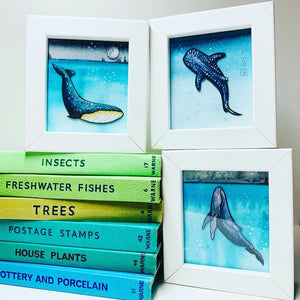 Blue Whale Miniature Artwork