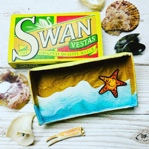 Ocean and Tiny Starfish Artwork - Matchbox Message