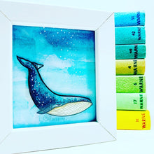 Load image into Gallery viewer, Blue Whale Miniature Artwork
