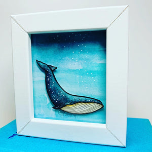 Blue Whale Miniature Artwork