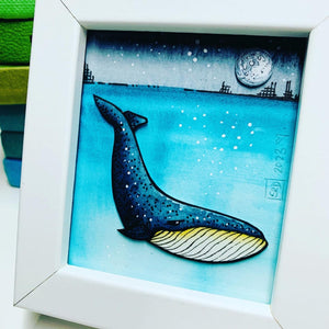 Blue Whale Miniature Artwork