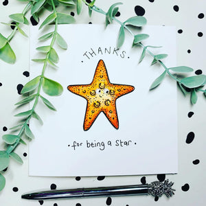 Thanks for being a Star - Handmade Card