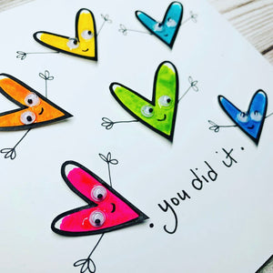 You Did It - Cheering Hearts Card