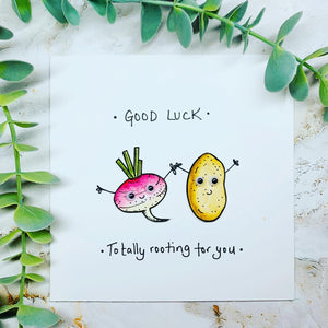 Good Luck Rooting For You - Good Luck card