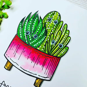 Have a Fancactus Birthday - Cactus Birthday Card - Pink Pot