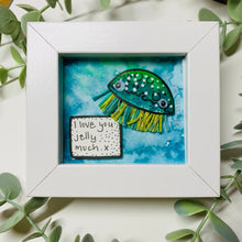 Load image into Gallery viewer, Miniature Jellyfish Artwork - Green
