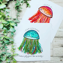 Load image into Gallery viewer, MEGA Jelly Card - Bespoke Jellyfish Card
