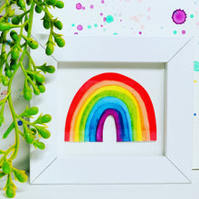 Load image into Gallery viewer, Miniature Rainbow Watercolour - Framed Artwork
