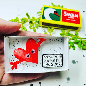 Pocket Hug Matchbox Message