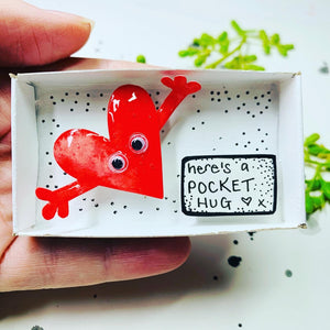 Pocket Hug Matchbox Message