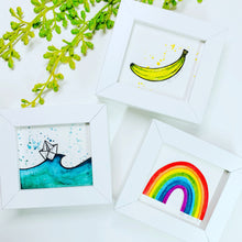 Load image into Gallery viewer, Miniature Banana Watercolour Artwork
