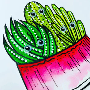 Have a Fancactus Birthday - Cactus Birthday Card - Pink Pot